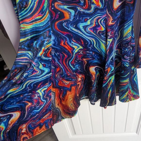 Blackmilk - XXL I BLEED GASOLINE VELVET LONG SLEEVE EVIL MINI DRESS - Picture 4 of 10